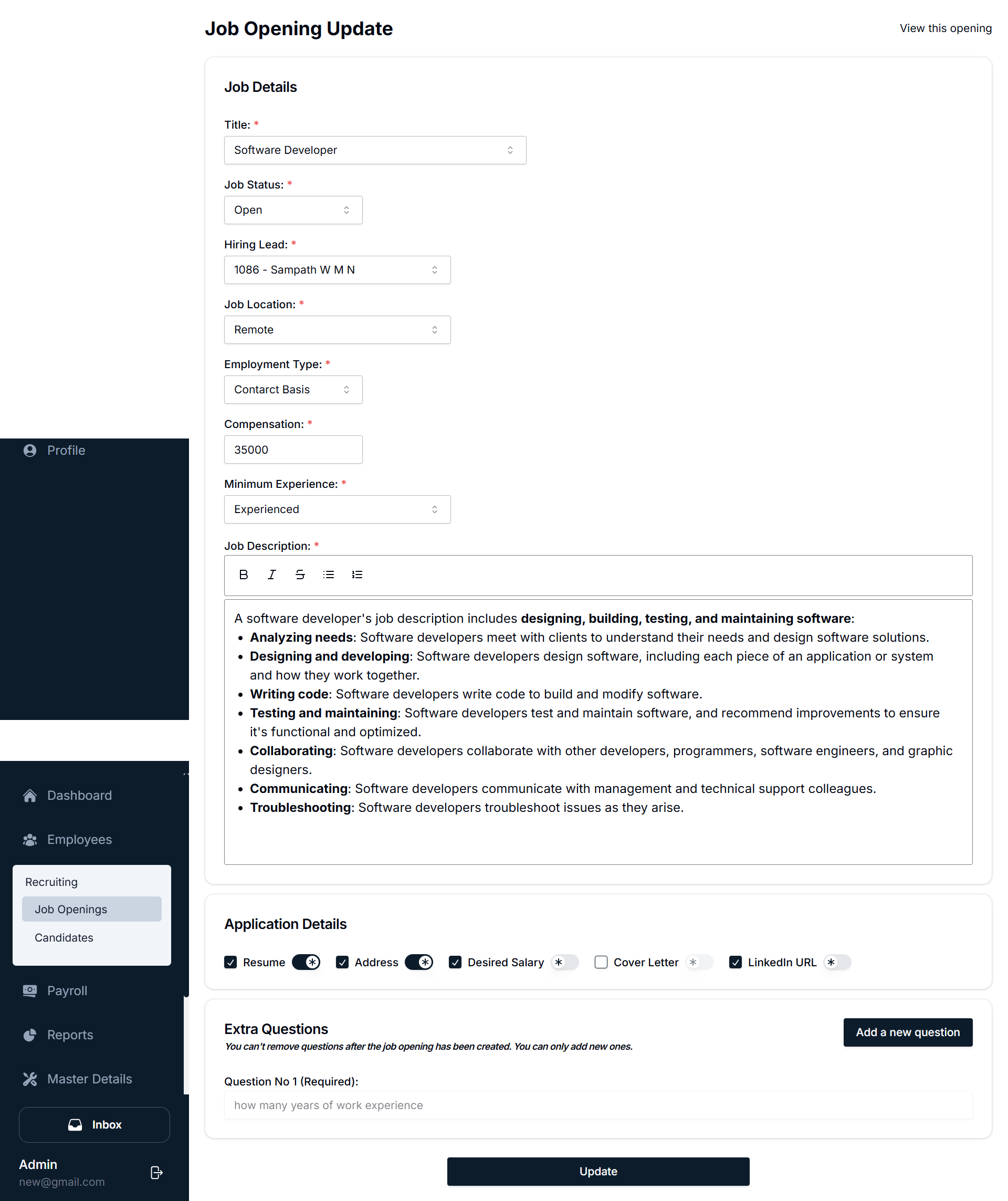 Recruiting Module Overview