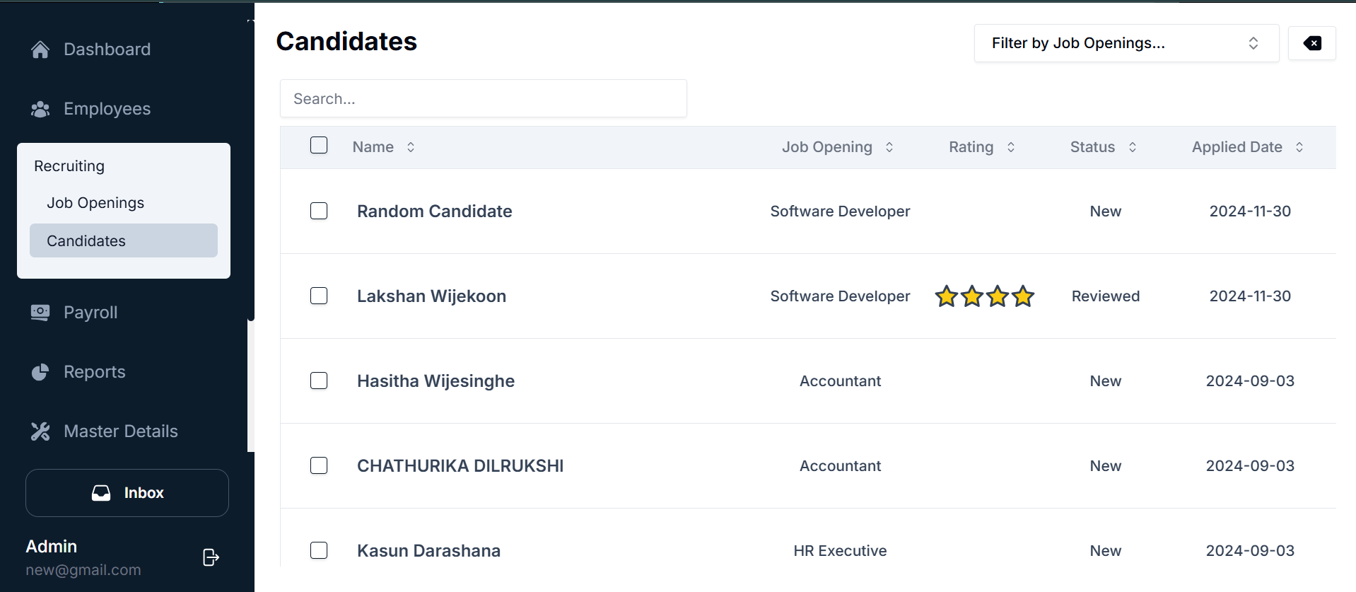 Recruiting Module Overview