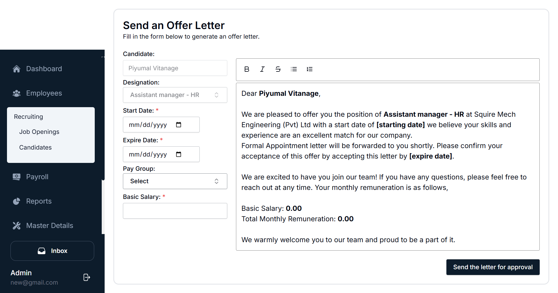 Recruiting Module Overview