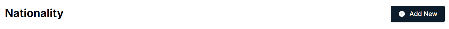 Adding Nationality