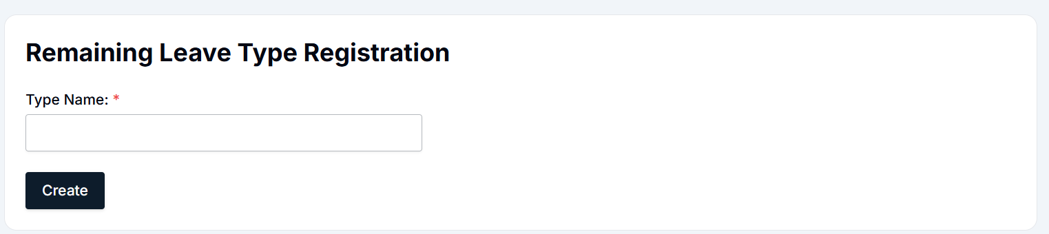 Expense Type Management