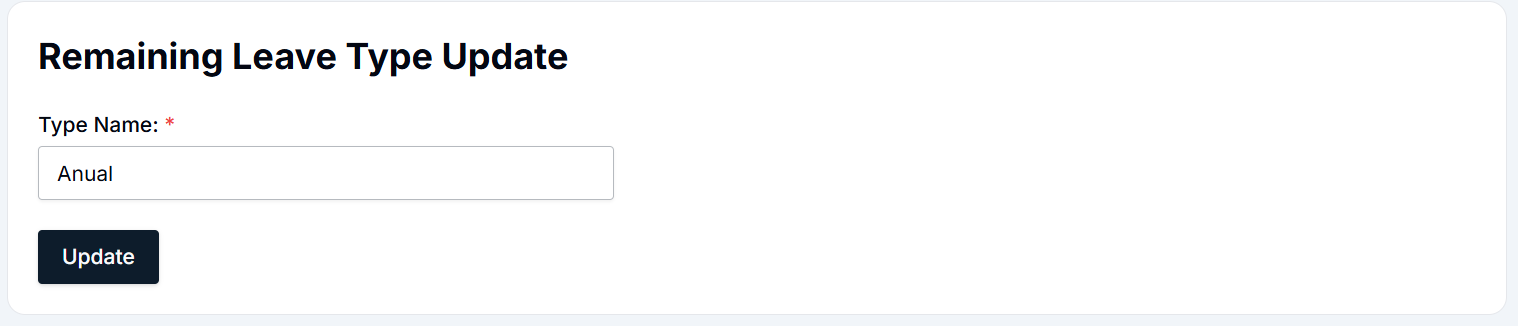 Expense Type Management