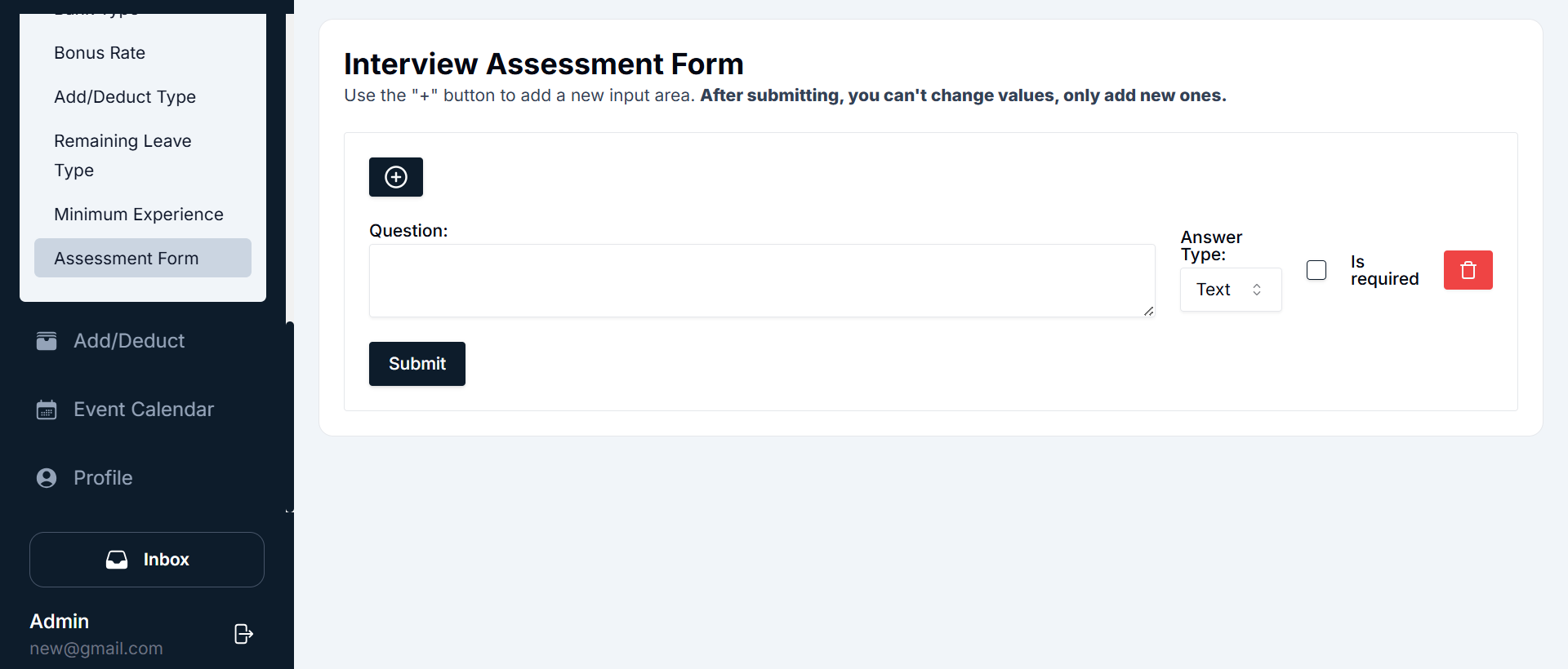 User Interface Overview